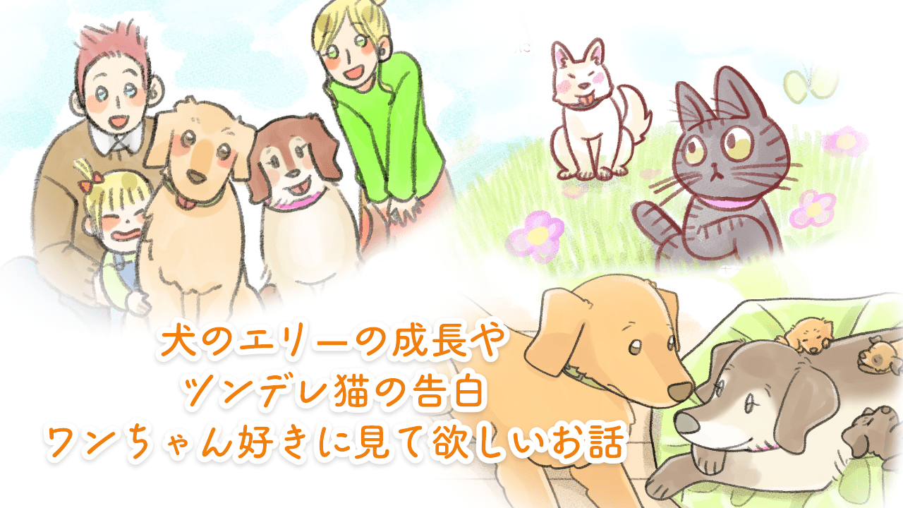 犬の襟ーの成長やツンデレ猫の告白　ワンちゃん好きに見てほしいお話